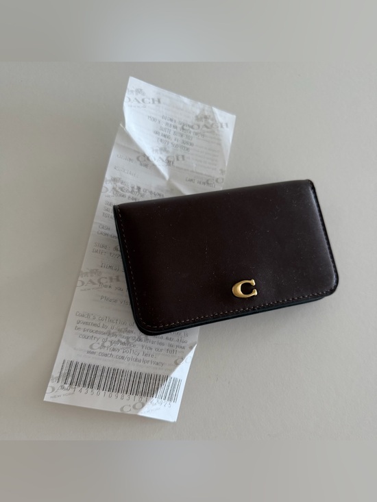 Coach Accessories - Coach Dark Brown Leather Wallet